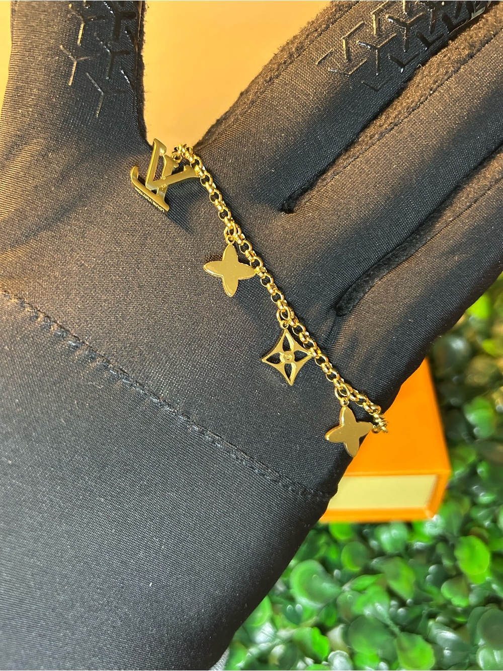 Louis Vuitton Gold Monogram Charm Bracelet - Picture 3 of 3